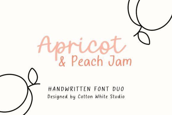Apricot and Peach Jam: The Handwritten Typeface for Warm Brand Identity
