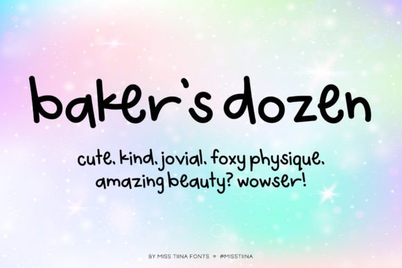 Baker s Dozen: A Whimsical Typeface for Engaging Editorial Design