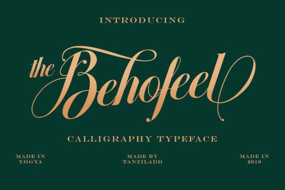 Behofeel: The Elegant Script Typeface for Polished Branding