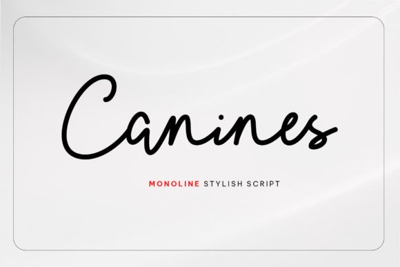 Canines: The Perfect Script Font for Handmade Crafts and Printables