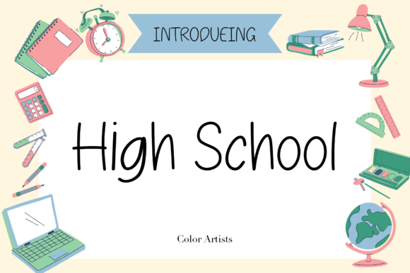 High School: The Varsity Typeface for Handmade Shop Branding