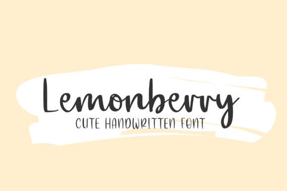 Lemonberry: The Romantic Script Font for Handmade Brands
