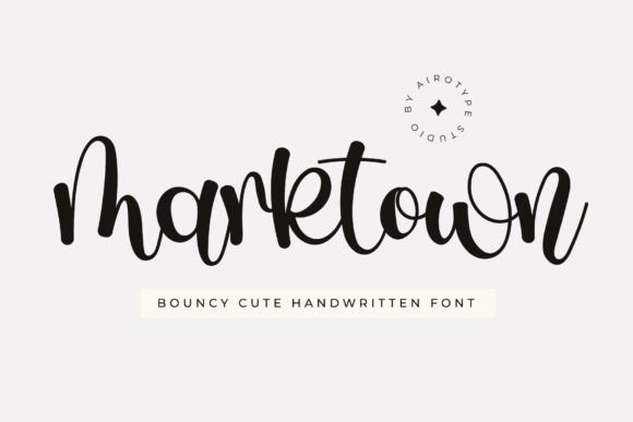 Marktown Typeface: A Playful Script for Digital Branding