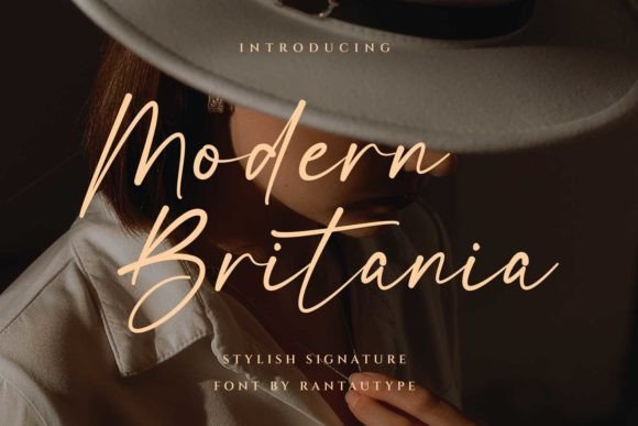 Modern Britania: The Elegant Script Font for Handmade Branding