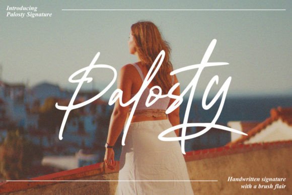 Palosty: A Graceful Script Typeface for Modern Web Design