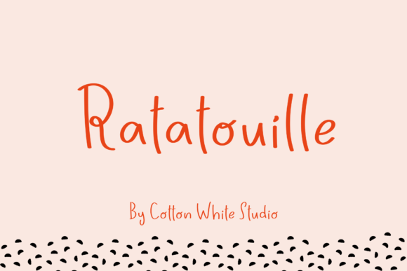 Ratatatouille: A Handwritten Typeface for Editorial Warmth
