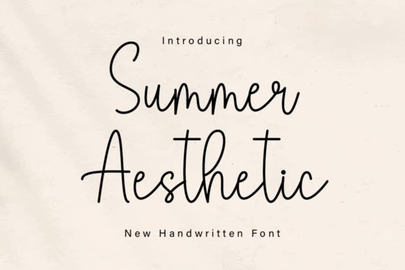 Summer Aesthetic: The Perfect Script Font for Seasonal Campaigns