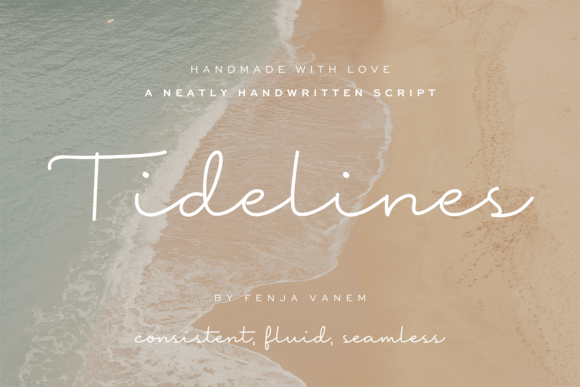 Tidelines: A Serene Script Typeface for Sophisticated Branding