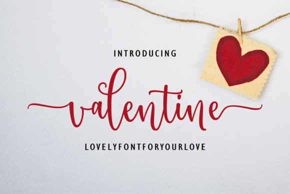 Valentine Love: The Modern Script Typeface for Editorial Design